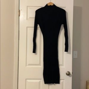 Bohme black Long sleeve turtleneck dress